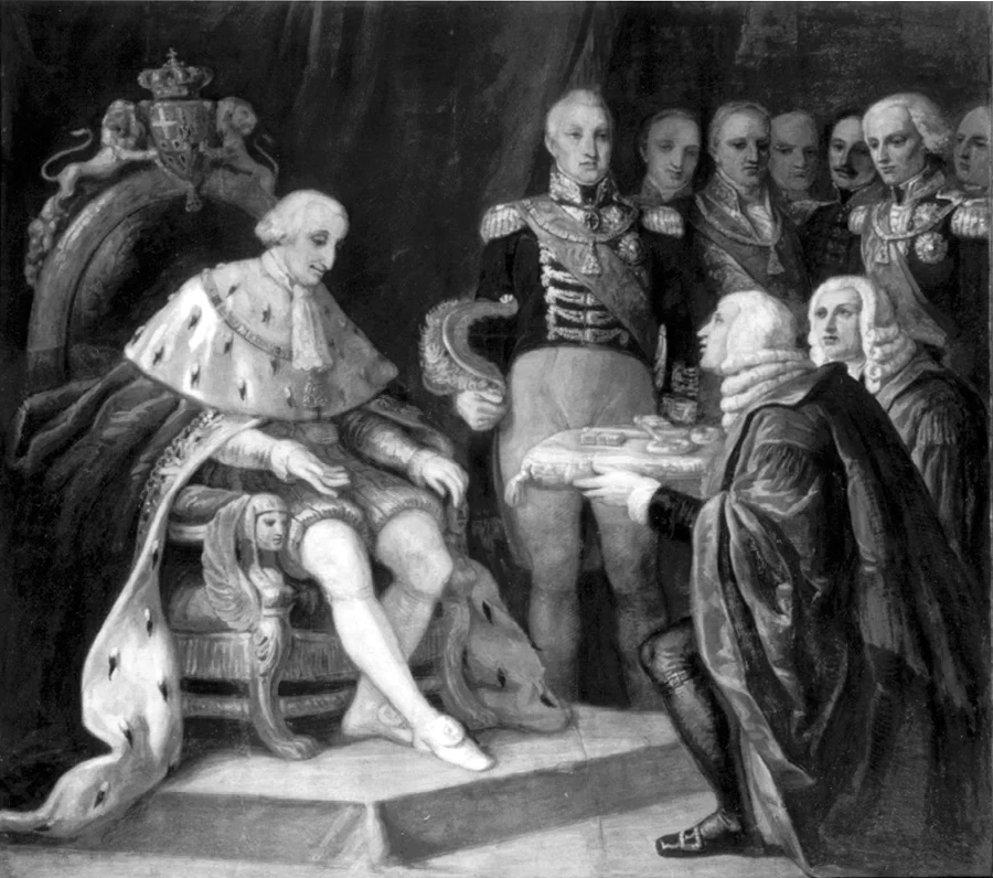 Sottomissione di Genova a Vittorio Emanuele I di Savoia - Palazzo Reale, Torino